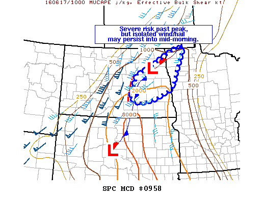 Mesoscale Discussion 958
