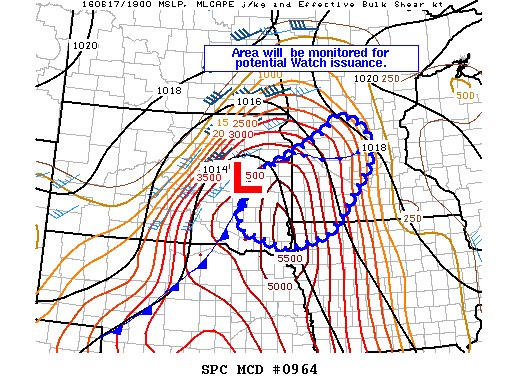Mesoscale Discussion 964