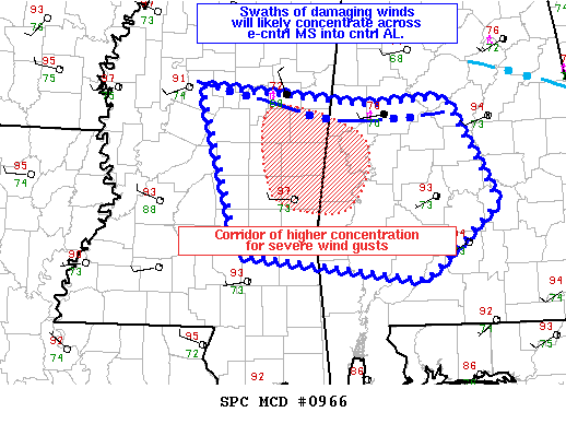 Mesoscale Discussion 966