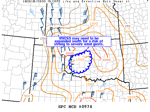 Mesoscale Discussion 974
