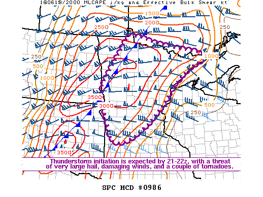 Mesoscale Discussion 986