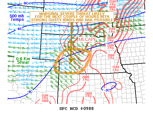 Mesoscale Discussion 988