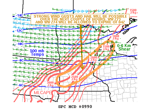 Mesoscale Discussion 990