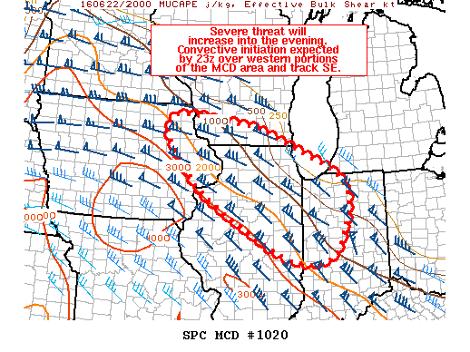 Mesoscale Discussion 1020
