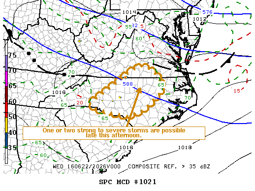 Mesoscale Discussion 1021