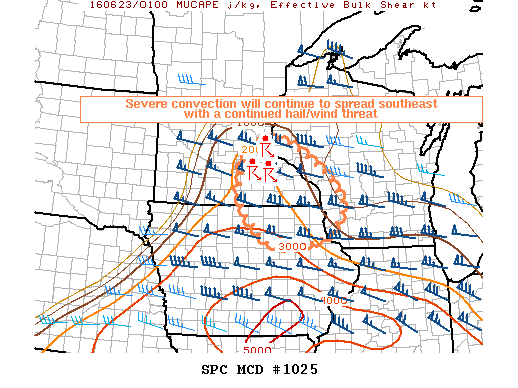 Mesoscale Discussion 1025