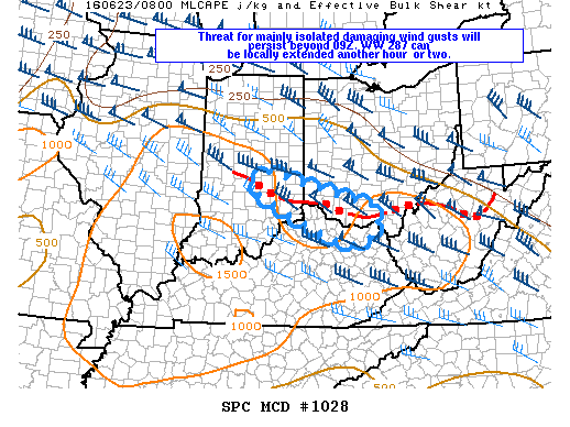 Mesoscale Discussion 1028