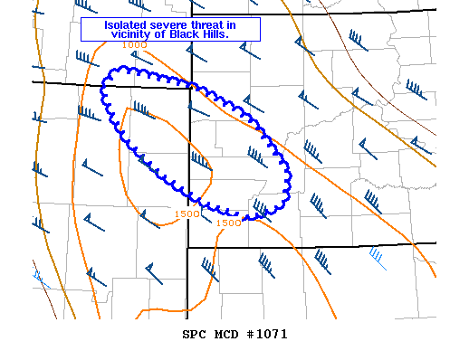 Mesoscale Discussion 1071