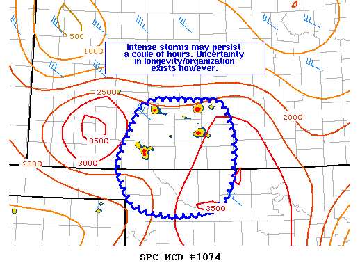 Mesoscale Discussion 1074
