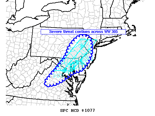 Mesoscale Discussion 1077