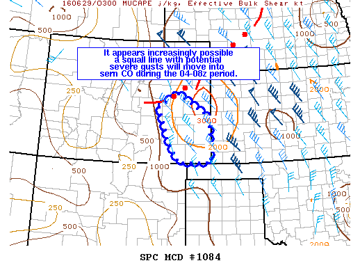 Mesoscale Discussion 1084