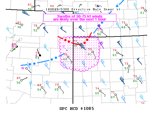Mesoscale Discussion 1085