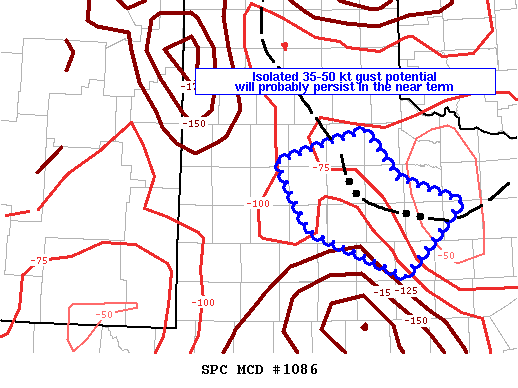 Mesoscale Discussion 1086