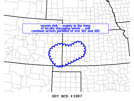 Mesoscale Discussion 1087