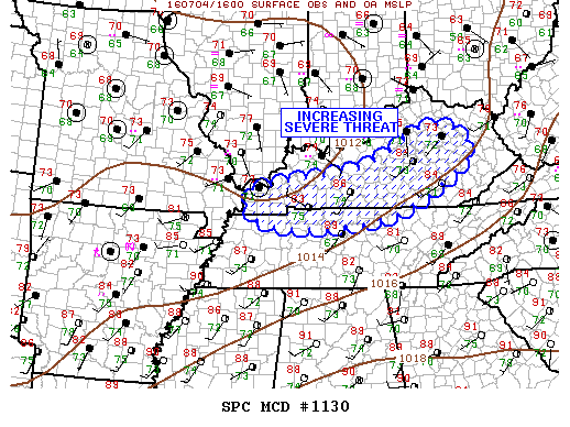 Mesoscale Discussion 1130