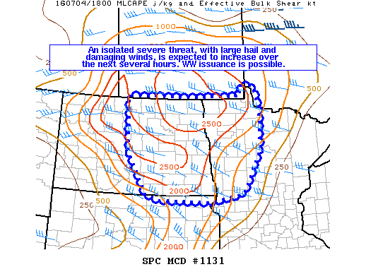 Mesoscale Discussion 1131