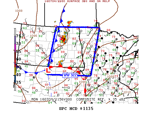 Mesoscale Discussion 1135