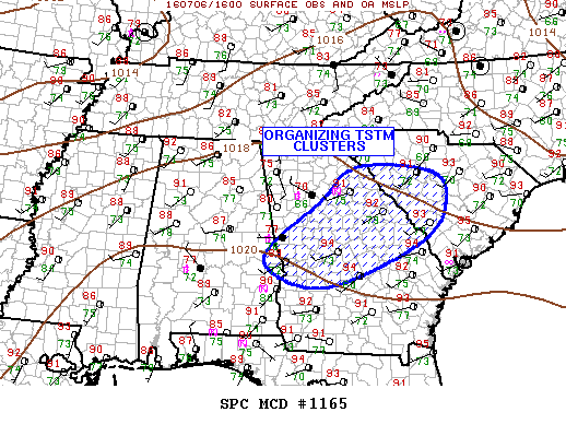 Mesoscale Discussion 1165