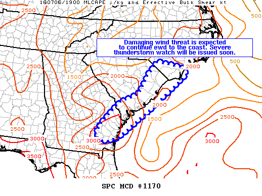 Mesoscale Discussion 1170