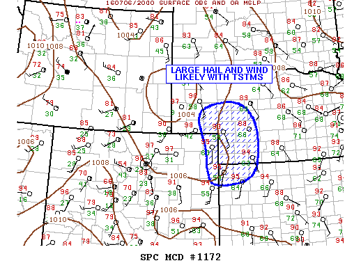 Mesoscale Discussion 1172