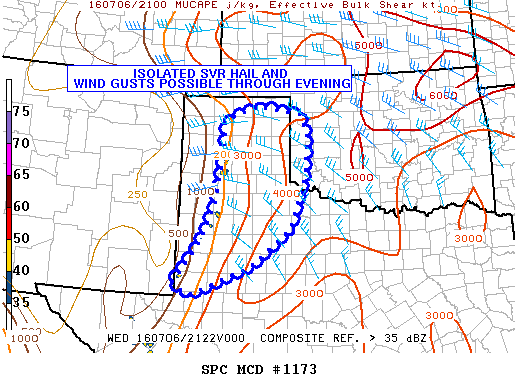 Mesoscale Discussion 1173