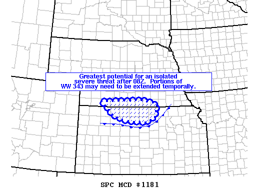 Mesoscale Discussion 1181