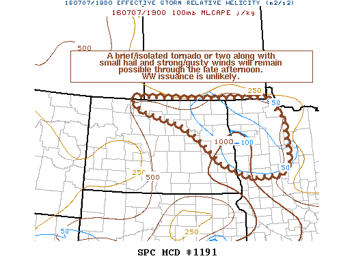 Mesoscale Discussion 1191