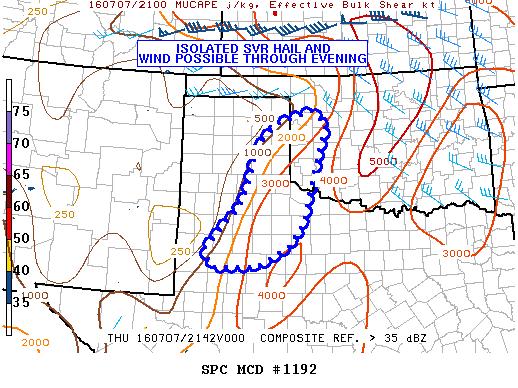 Mesoscale Discussion 1192