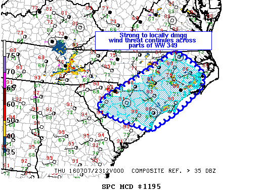 Mesoscale Discussion 1195