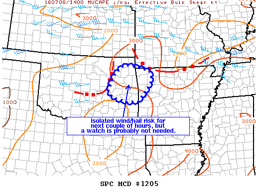 Mesoscale Discussion 1205