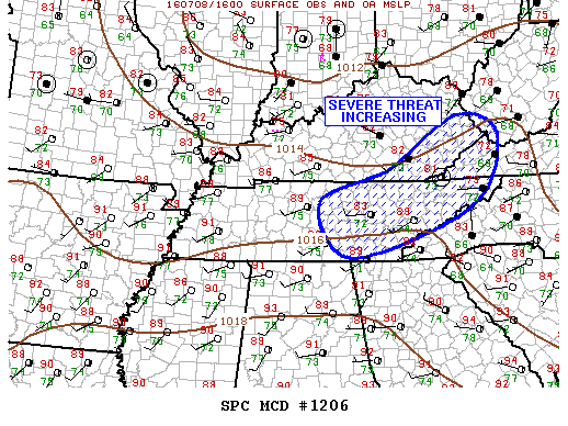 Mesoscale Discussion 1206