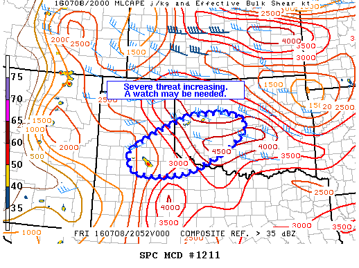 Mesoscale Discussion 1211