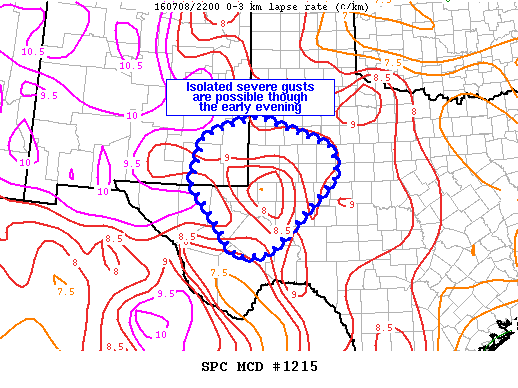 Mesoscale Discussion 1215