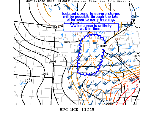 Mesoscale Discussion 1249