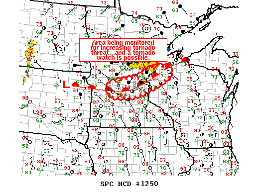 Mesoscale Discussion 1250
