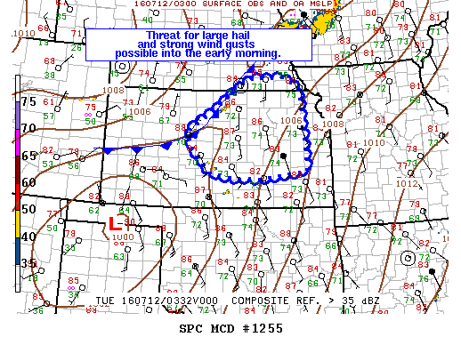 Mesoscale Discussion 1255