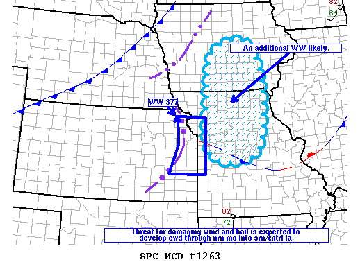 Mesoscale Discussion 1263