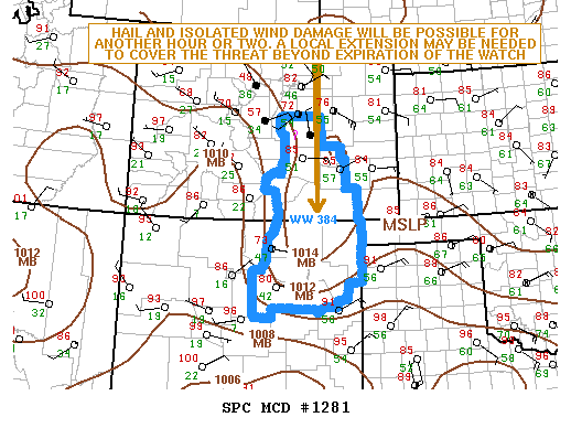 Mesoscale Discussion 1281