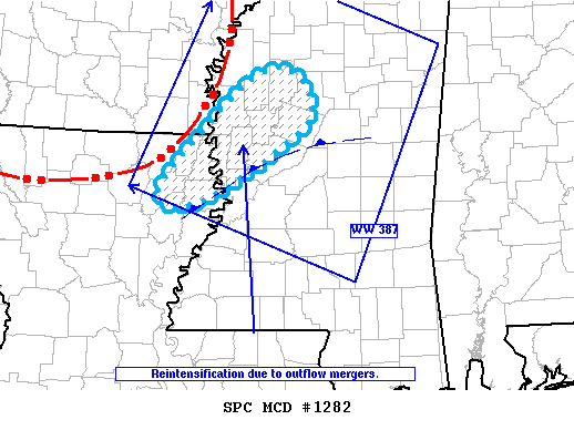Mesoscale Discussion 1282