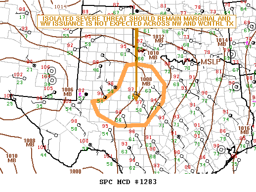 Mesoscale Discussion 1283