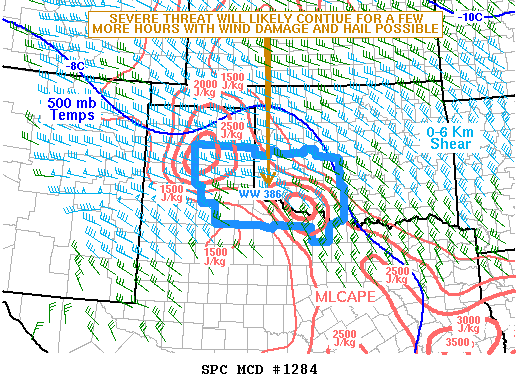 Mesoscale Discussion 1284