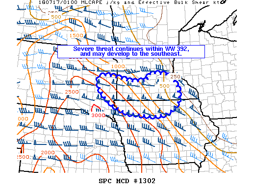 Mesoscale Discussion 1302