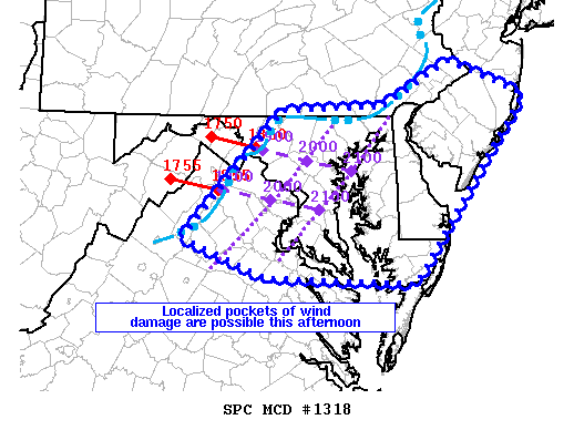 Mesoscale Discussion 1318
