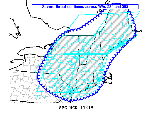 Mesoscale Discussion 1319