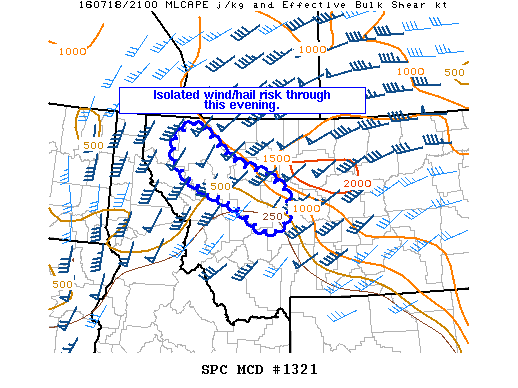 Mesoscale Discussion 1321