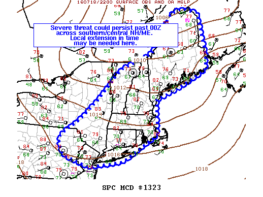 Mesoscale Discussion 1323