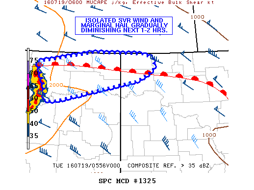 Mesoscale Discussion 1325