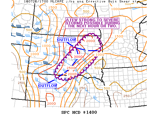Mesoscale Discussion 1400