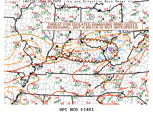 Mesoscale Discussion 1401