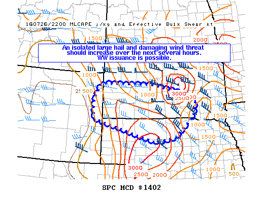 Mesoscale Discussion 1402